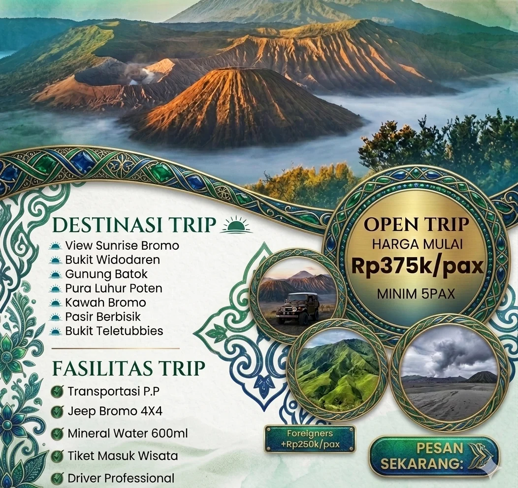 Flyer Open Trip Bromo